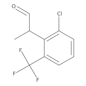 2-[2-Chloro-6-(trifluoromethyl)phenyl]propanal结构式