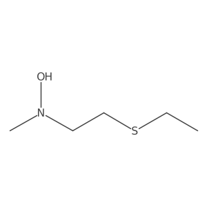 N-[2-(ethylsulfanyl)ethyl]-N-methylhydroxylamine结构式