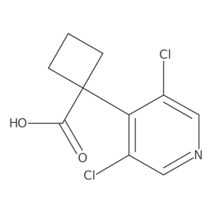 1-(3,5-Dichloropyridin-4-yl)cyclobutane-1-carboxylic acid Structure
