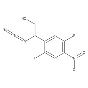 2-Azido-2-(2,5-difluoro-4-nitrophenyl)ethan-1-ol结构式