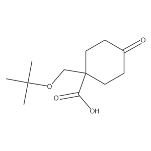 1-[(Tert-butoxy)methyl]-4-oxocyclohexane-1-carboxylic acid结构式