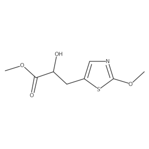 Methyl 2-hydroxy-3-(2-methoxy-1,3-thiazol-5-yl)propanoate结构式
