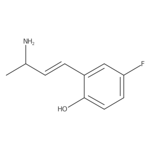 2-(3-Aminobut-1-en-1-yl)-4-fluorophenol Structure