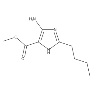 Methyl 4-amino-2-butyl-1H-imidazole-5-carboxylate结构式