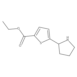 Ethyl 5-pyrrolidin-2-ylthiophene-2-carboxylate Structure
