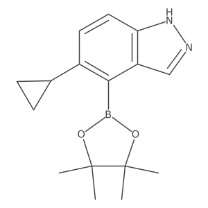 5-cyclopropyl-4-(4,4,5,5-tetramethyl-1,3,2-dioxaborolan-2-yl)-1H-indazole Structure