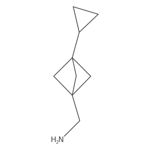 (3-Cyclopropyl-1-bicyclo[1.1.1]pentanyl)methanamine Structure
