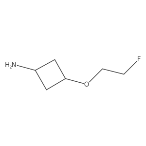 (1r,3r)-3-(2-Fluoroethoxy)cyclobutan-1-amine结构式