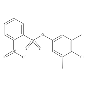 4-Chloro-3,5-dimethylphenyl 2-nitrobenzene-1-sulfonate Structure