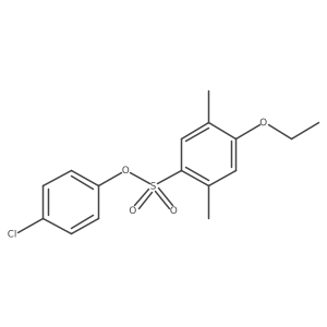 4-Chlorophenyl 4-ethoxy-2,5-dimethylbenzene-1-sulfonate Structure