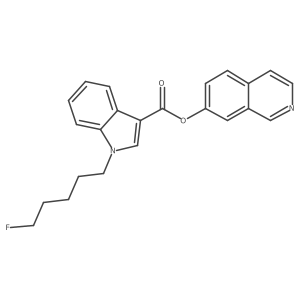isoquinolin-7-yl1-(5-fluoropentyl)-1H-indole-3-carboxylate结构式