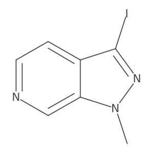 3-iodo-1-methyl-1H-Pyrazolo[3,4-c]pyridine结构式