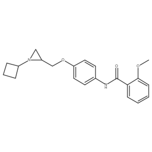 N-{4-[(1-cyclobutylaziridin-2-yl)methoxy]phenyl}-2-methoxybenzamide Structure