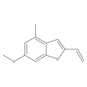 6-Methoxy-4-methyl-1-benzofuran-2-carbaldehyde结构式