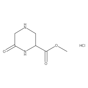 Methyl (2S)-6-oxopiperazine-2-carboxylate;hydrochloride Structure