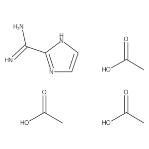 1H-Imidazole-2-carboximidamide triacetate Structure