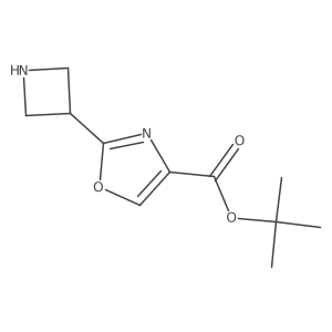 Tert-butyl 2-(azetidin-3-yl)-1,3-oxazole-4-carboxylate结构式
