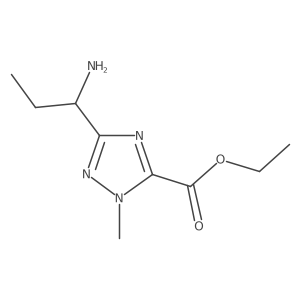 ethyl 3-[(1S)-1-aminopropyl]-1-methyl-1H-1,2,4-triazole-5-carboxylate Structure