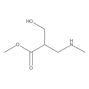 Methyl 3-hydroxy-2-[(methylamino)methyl]propanoate结构式