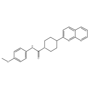N-(4-methoxyphenyl)-4-(1,8-naphthyridin-2-yl)piperidine-1-carboxamide Structure
