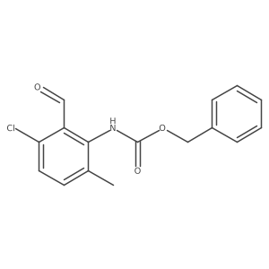 benzyl N-(3-chloro-2-formyl-6-methylphenyl)carbamate Structure