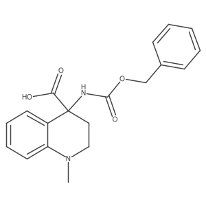4-{[(Benzyloxy)carbonyl]amino}-1-methyl-1,2,3,4-tetrahydroquinoline-4-carboxylic acid Structure