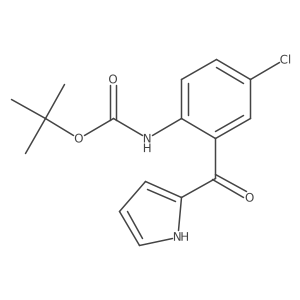 tert-butyl N-[4-chloro-2-(1H-pyrrole-2-carbonyl)phenyl]carbamate Structure
