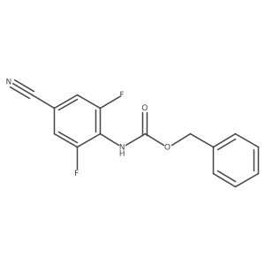 benzyl N-(4-cyano-2,6-difluorophenyl)carbamate Structure