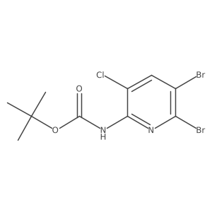 tert-butyl N-(5,6-dibromo-3-chloropyridin-2-yl)carbamate Structure