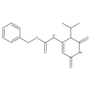 benzyl N-[6-oxo-3-(propan-2-yl)-2-sulfanyl-3,6-dihydropyrimidin-4-yl]carbamate Structure