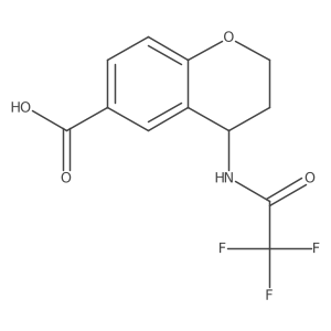 4-(2,2,2-trifluoroacetamido)-3,4-dihydro-2H-1-benzopyran-6-carboxylic acid Structure