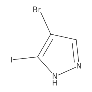 4-Bromo-3-iodo-1H-pyrazole Structure