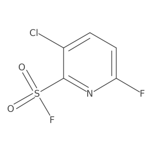 3-Chloro-6-fluoropyridine-2-sulfonyl fluoride结构式
