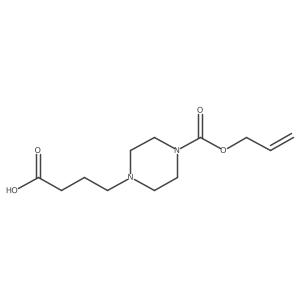 4-{4-[(Prop-2-en-1-yloxy)carbonyl]piperazin-1-yl}butanoic acid结构式