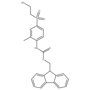(9H-fluoren-9-yl)methyl N-[4-(2-hydroxyethanesulfonyl)-2-methylphenyl]carbamate Structure