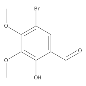 5-Bromo-2-hydroxy-3,4-dimethoxybenzaldehyde结构式