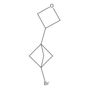 3-{3-Bromobicyclo[1.1.1]pentan-1-yl}oxetane Structure