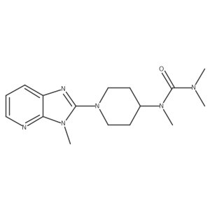 1,3,3-trimethyl-1-(1-{3-methyl-3H-imidazo[4,5-b]pyridin-2-yl}piperidin-4-yl)urea Structure