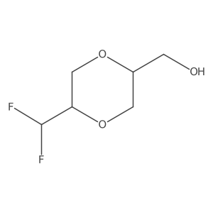 (5-(Difluoromethyl)-1,4-dioxan-2-yl)methanol Structure