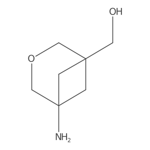 (5-Amino-3-oxabicyclo[3.1.1]heptan-1-yl)methanol结构式