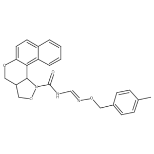 N-({[(4-methylbenzyl)oxy]amino}methylene)-3a,11c-dihydro-3H-benzo[5,6]chromeno[4,3-c]isoxazole-1(4H)-carboxamide Structure