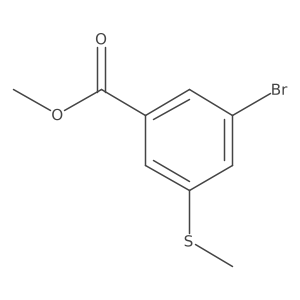 Methyl 3-bromo-5-(methylthio)benzoate Structure