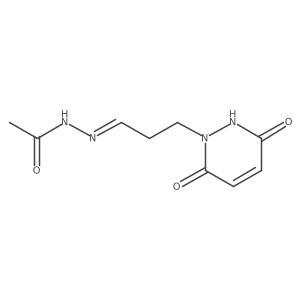 N'-(3-(3,6-Dioxo-2,3-dihydropyridazin-1(6H)-yl)propylidene)acetohydrazide Structure