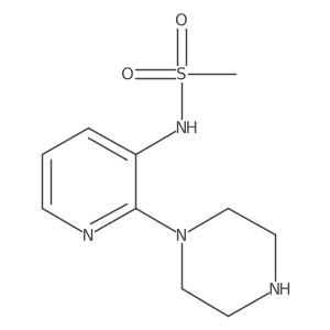 N-[2-(1-Piperazinyl)-3-pyridinyl]methanesulfonamide Structure