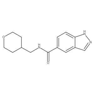N-[(tetrahydro-2H-pyran-4-yl)methyl]-1H-Indazole-5-carboxamide Structure