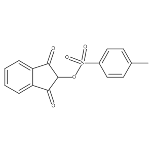 2-[[(4-Methylphenyl)sulfonyl]oxy]-1H-indene-1,3(2H)-dione Structure