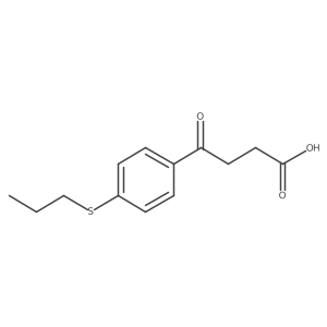 I(3)-Oxo-4-(propylthio)benzenebutanoic acid Structure