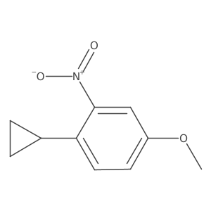 4-Cyclopropyl-3-nitroanisole结构式