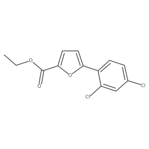 Ethyl 5-(2,4-dichlorophenyl)-2-furancarboxylate Structure