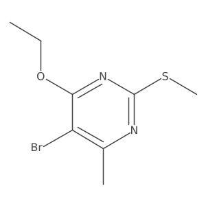 5-Bromo-4-ethoxy-6-methyl-2-(methylthio)pyrimidine结构式